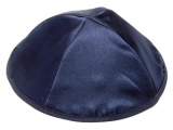 Dark Blue Satin Kippah